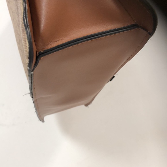 CK Black & Beige Monogram Messenger Sling Bag - Picture 6 of 16